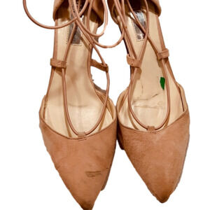 Inc international concepts I.N.C kitten heels blush pink size 8M zipper back